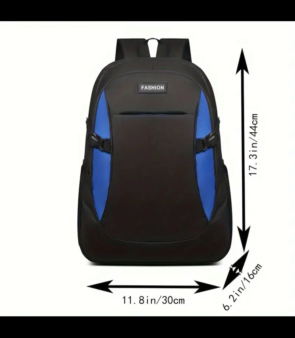 Fashion Bag Sport Black Multi-Compartment Adjustable Backpack – NEW