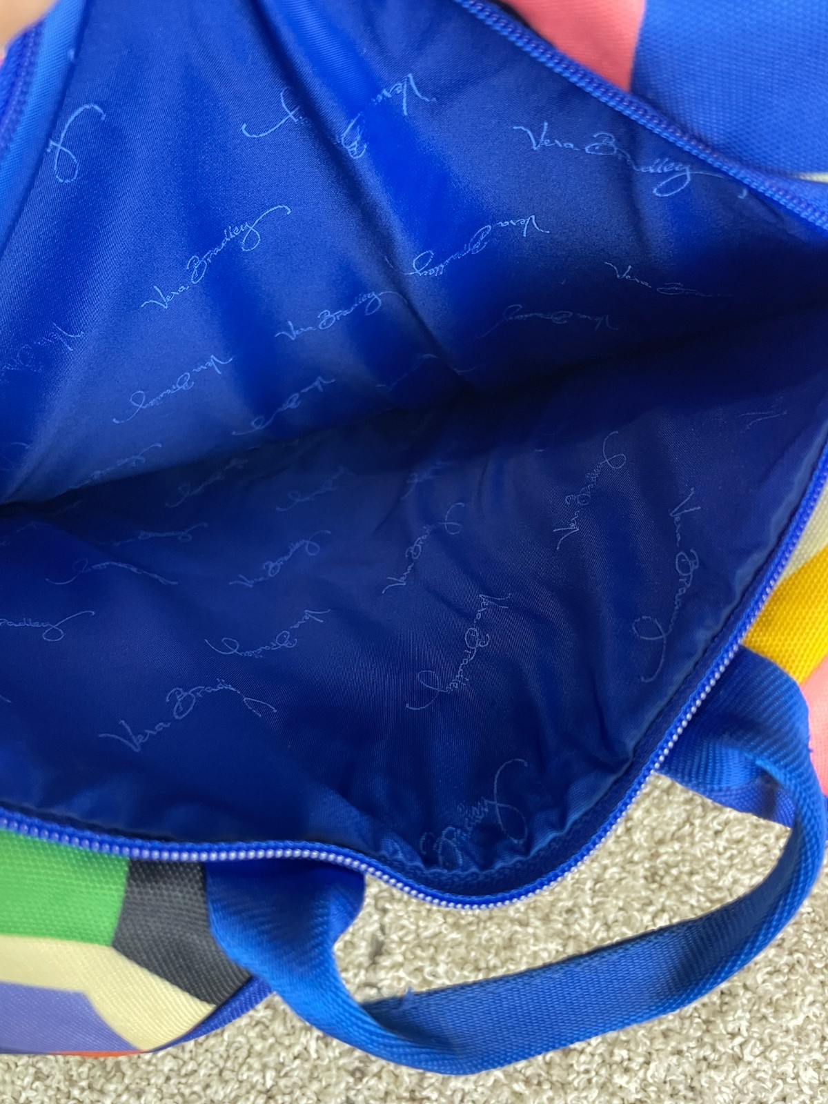Vera Bradley Backpack Men Lighten Up Drawstring Geometric Multicolor