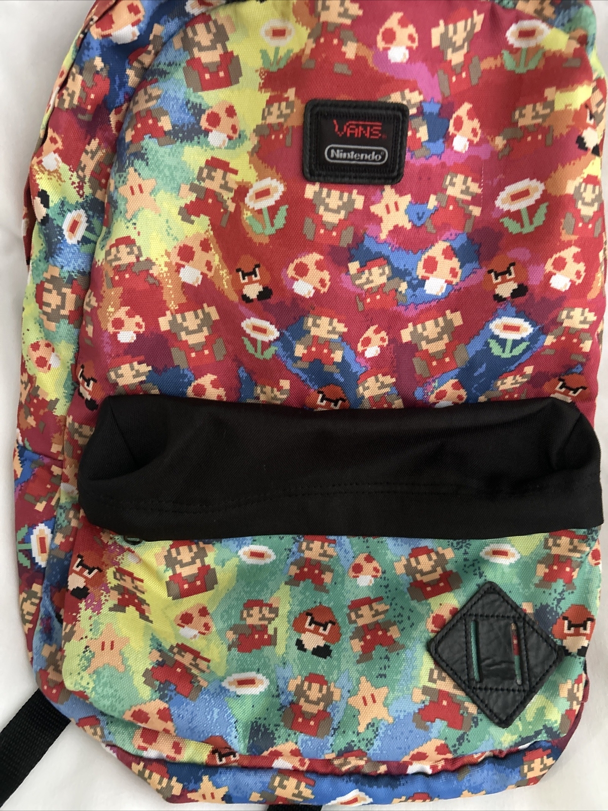 Vans Nintendo Super Mario Bros Backpack 8 Bit Print