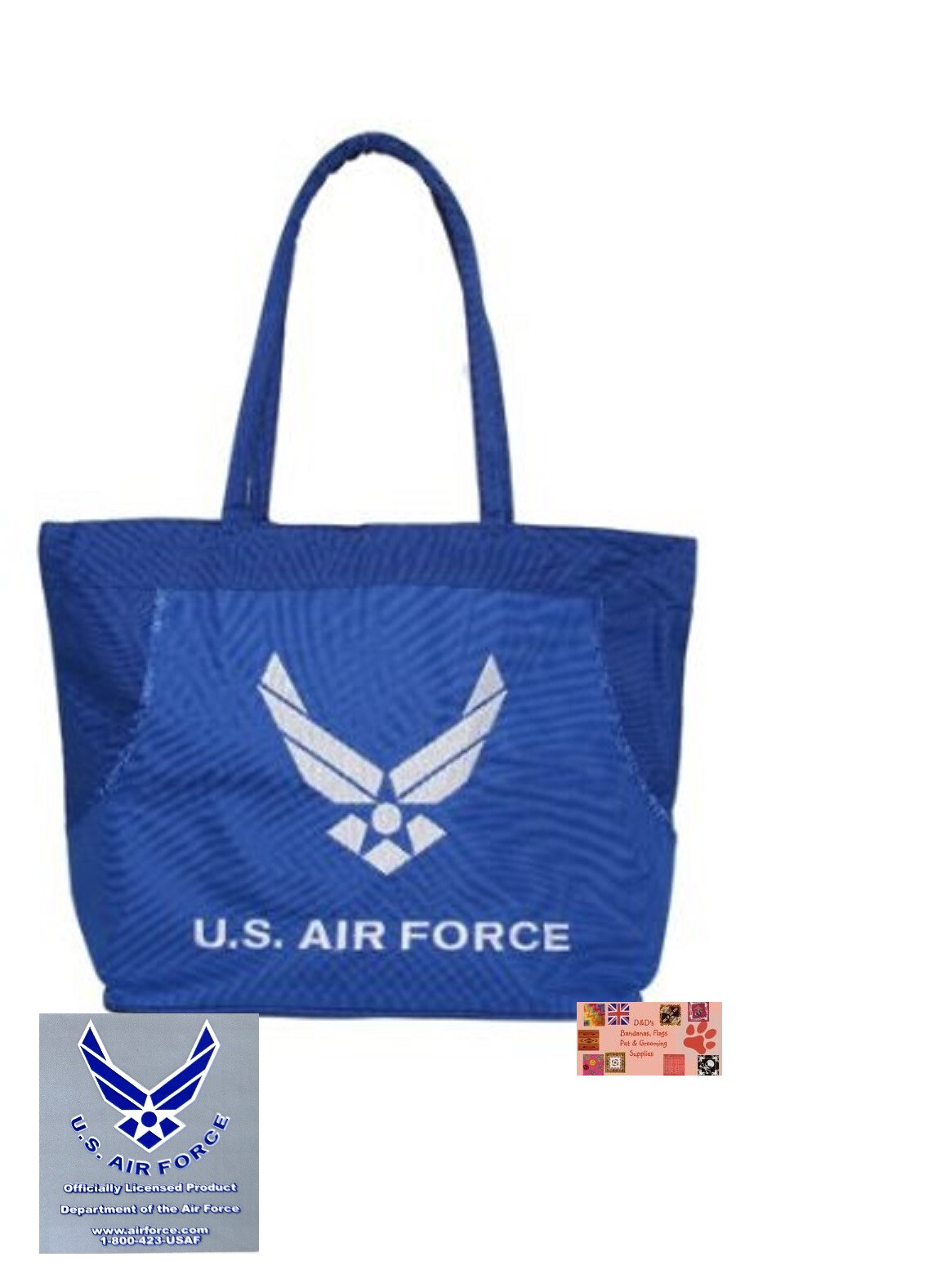 EMBROIDERED UNITED STATES US AIR FORCE Heavy Duty TOTE BAG-Beach Travel Shopping