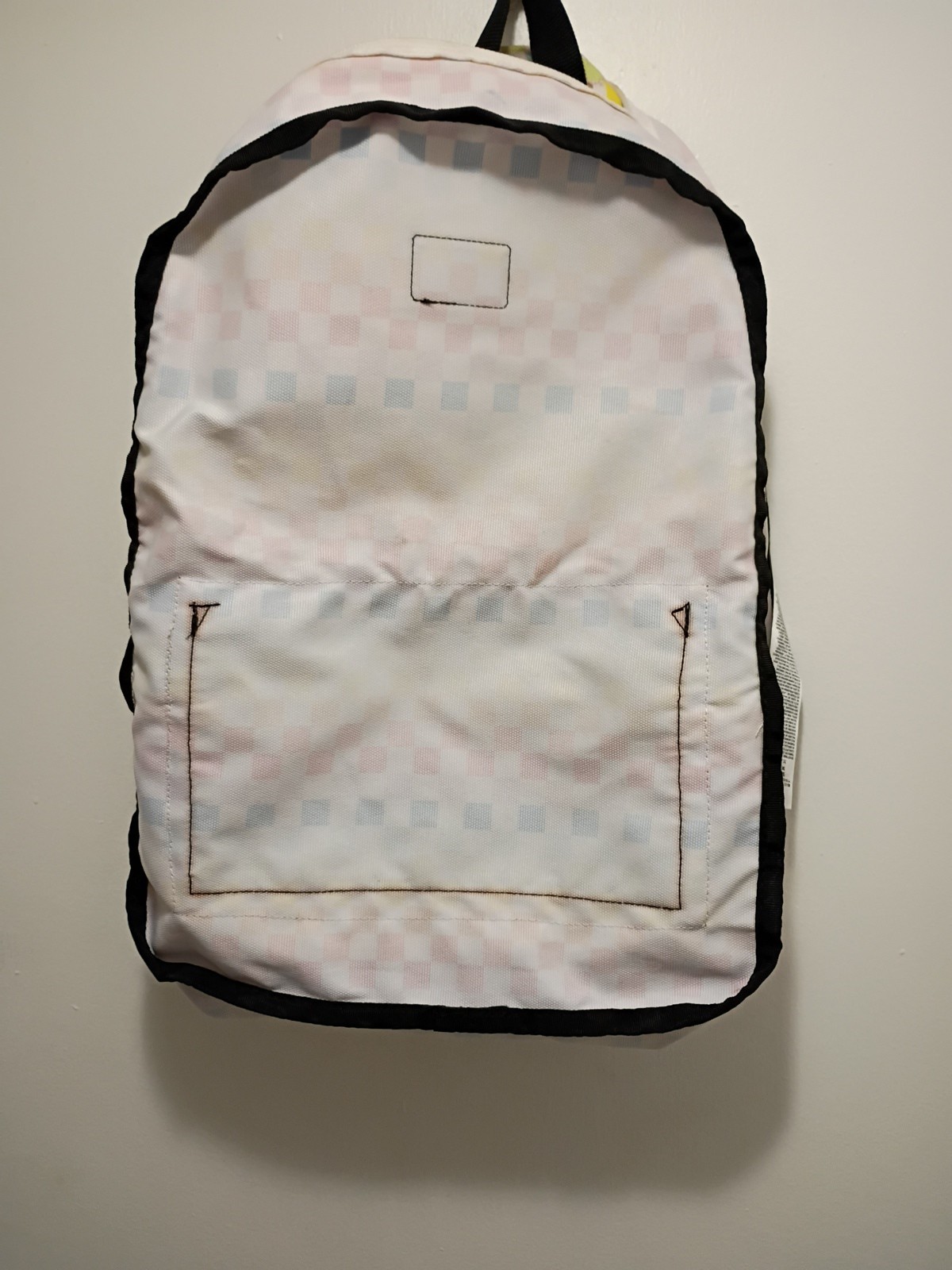 VANS Old School III Multicolor Checkered Backpack Bookbag 2018 Preloved 1 Sz fit