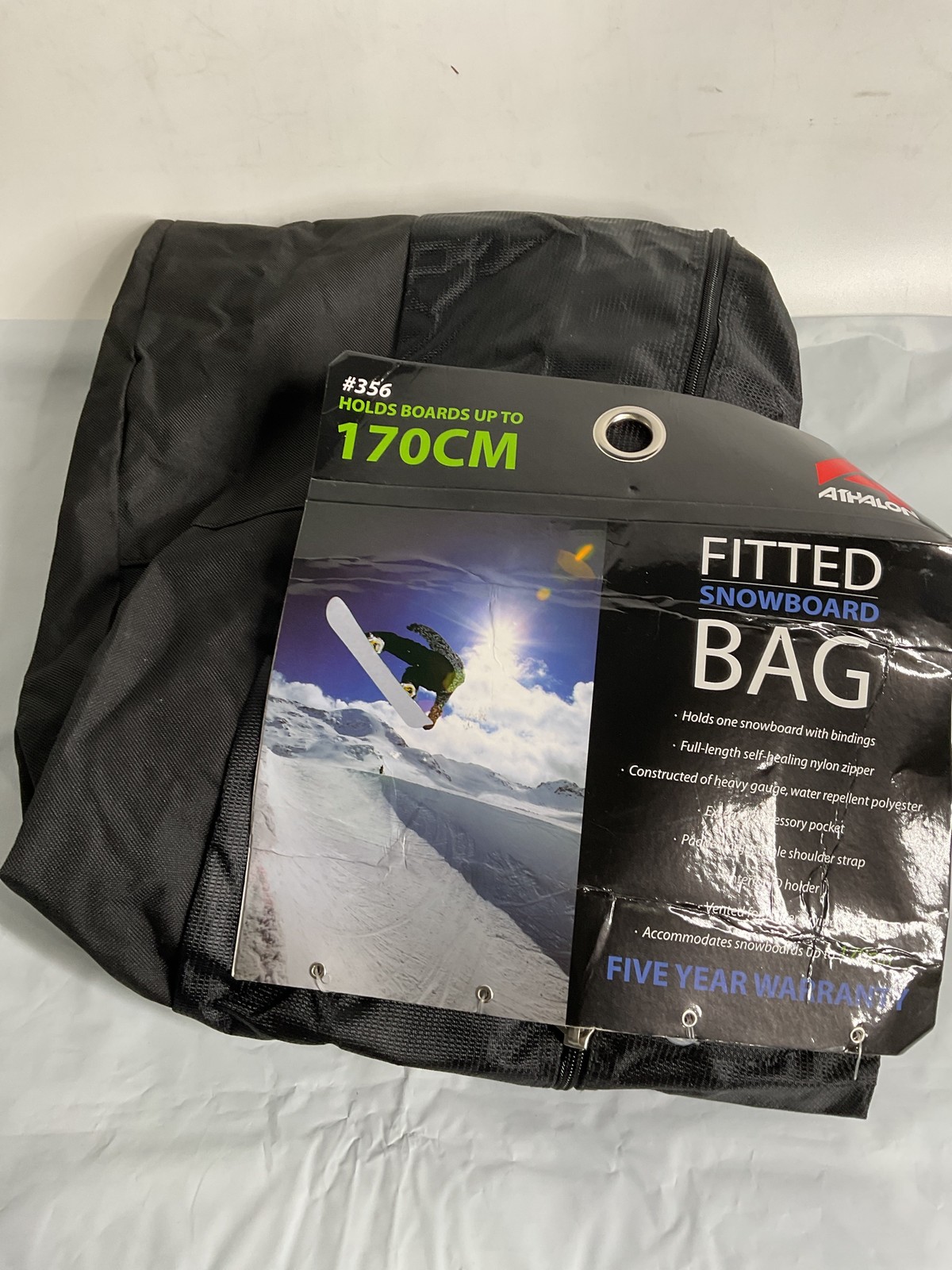 Athalon Fitted Snowboard Bag ( Black , 170cm ) Black 170 Cm U1