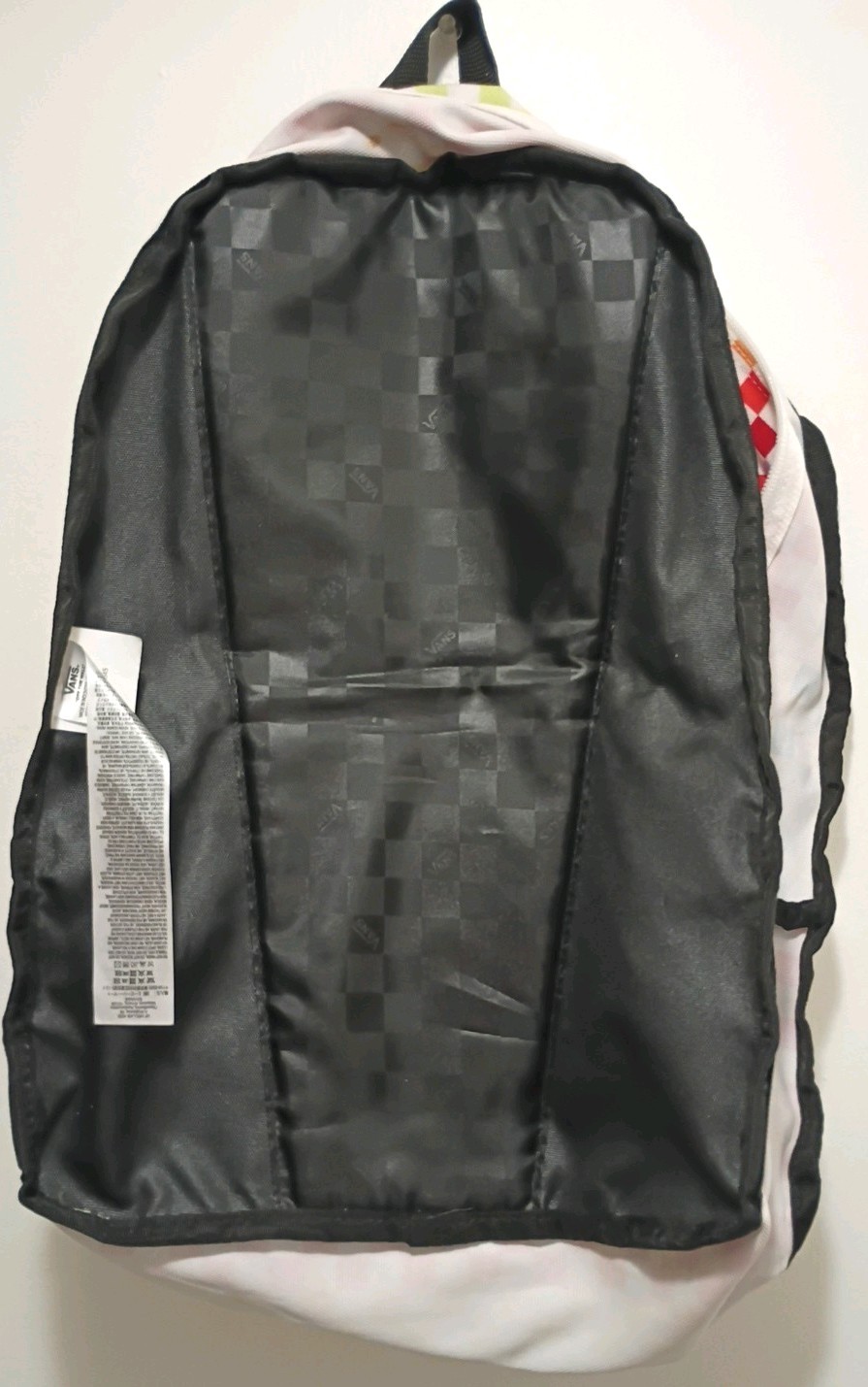 VANS Old School III Multicolor Checkered Backpack Bookbag 2018 Preloved 1 Sz fit