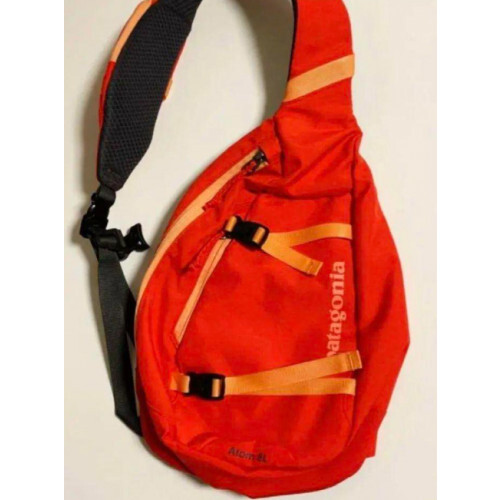 Patagonia Atom 8L body bag in orange Atom Sling EX condition limited From JAPAN