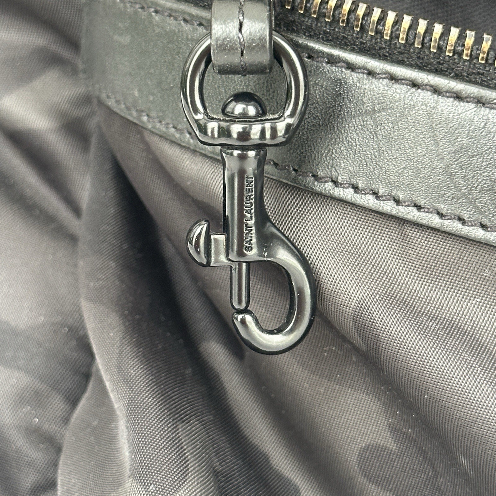 Saint Laurent Black Camo Backpack Multiple Inside Pockets