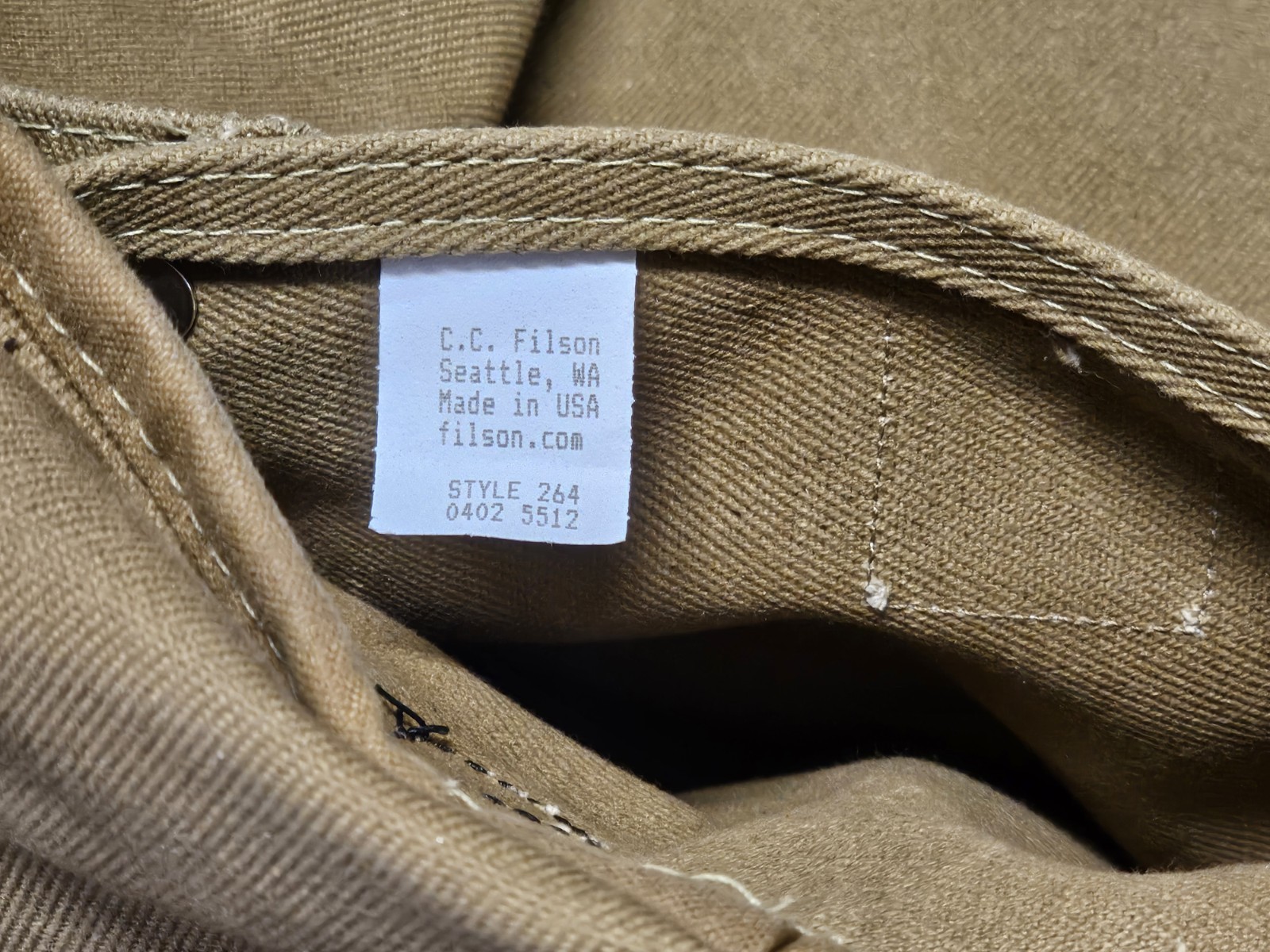 Rare FILSON 264 Compartment Bag. Heavy Duty Twill,bridle Leather Discontinued
