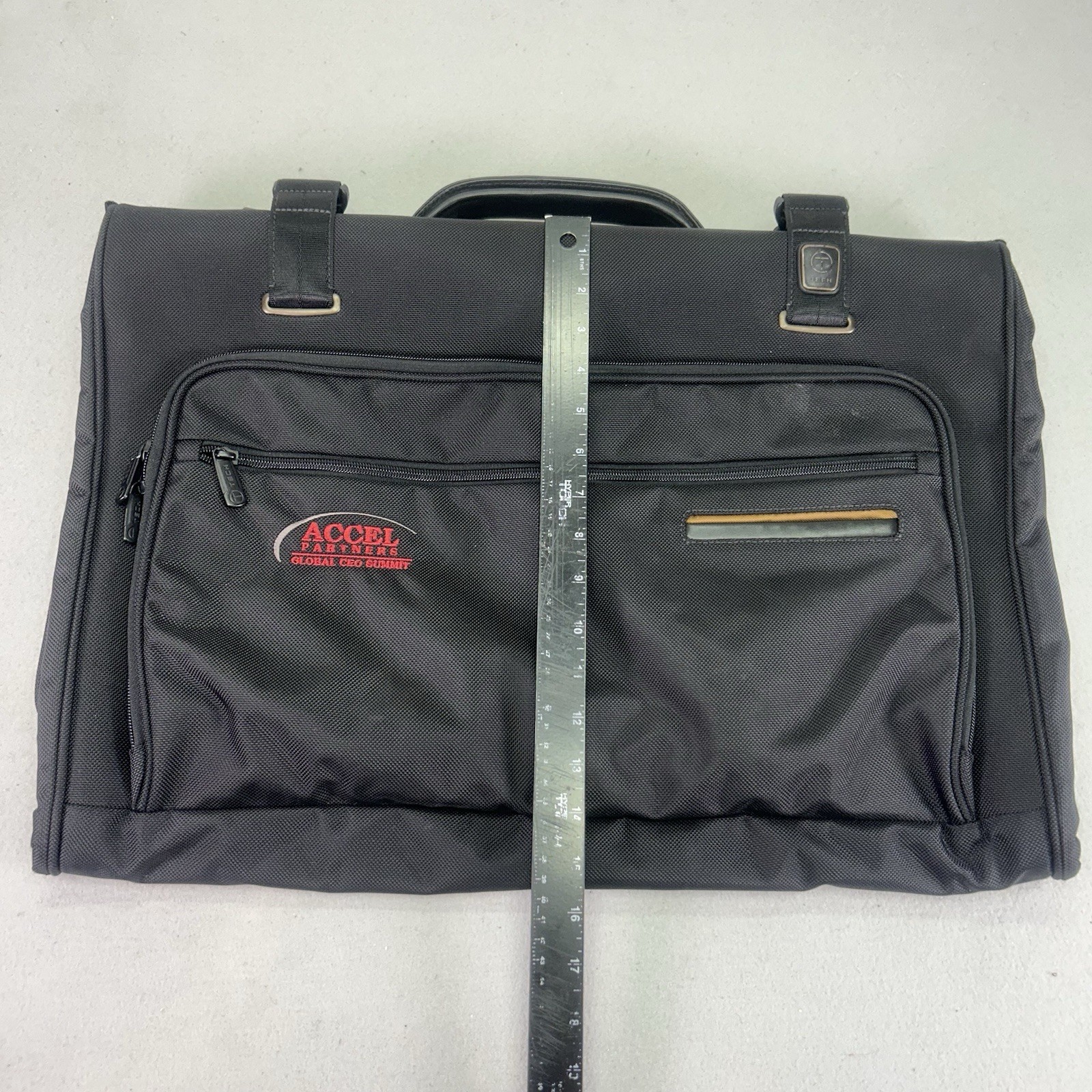 Tumi T-Tech Carry On Tri Fold Garment Bag (56133D) Travel Black Brown *LOGO