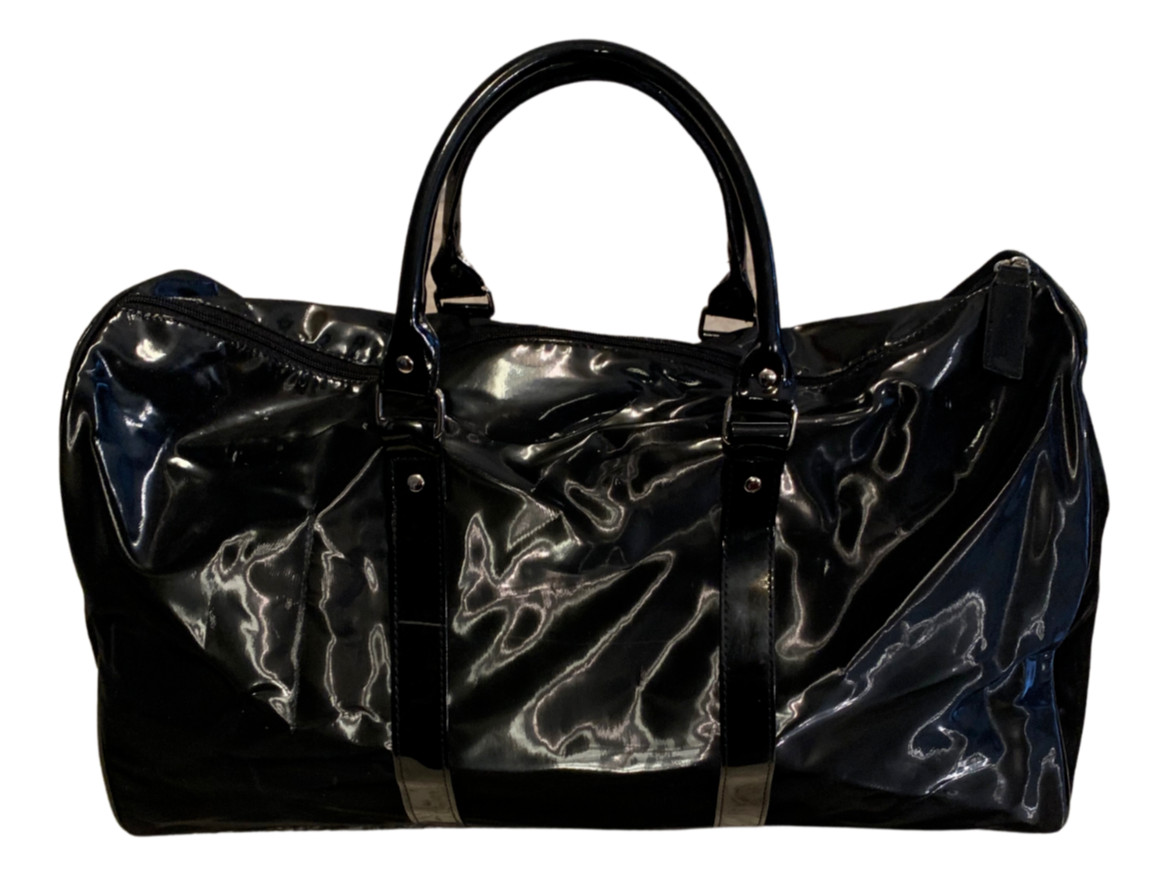 SEAN JOHN DUFFLE BAG WEEKENDER MAGNETIC BLACK ZIP CLOSURE DOUBLE HANDLE 20″X11″