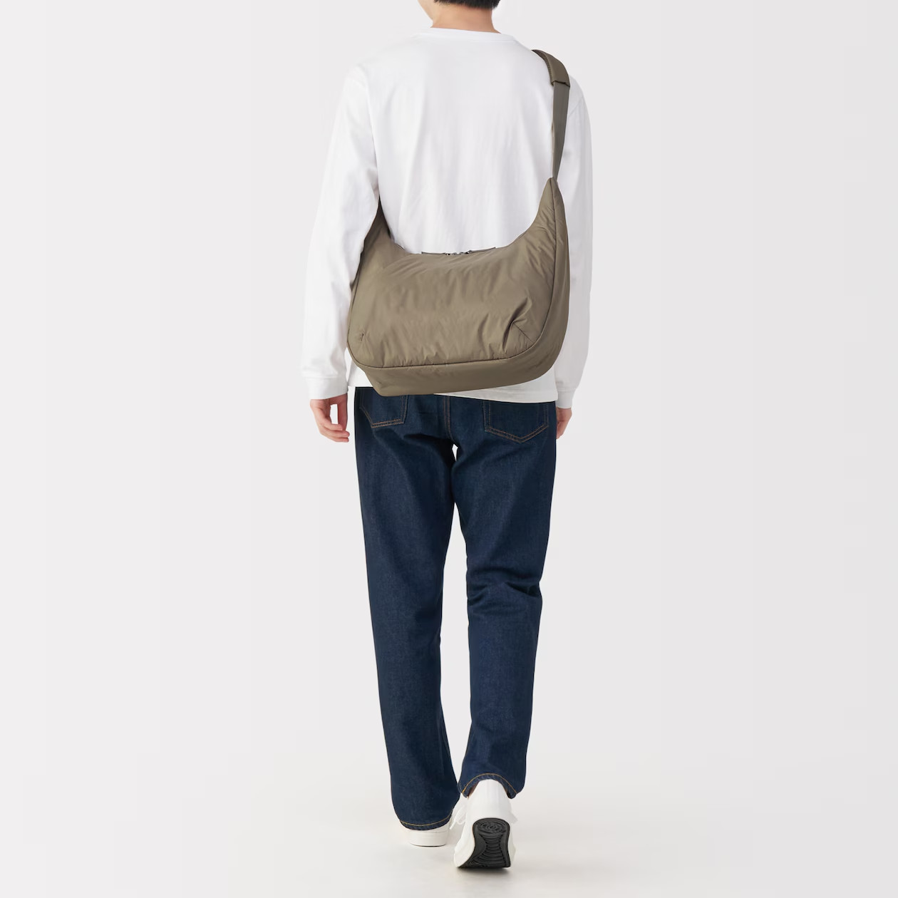 MUJI Water-Repellent Padded 2-Way Sling Bag 15-Litter Shoulder Unisex NWT