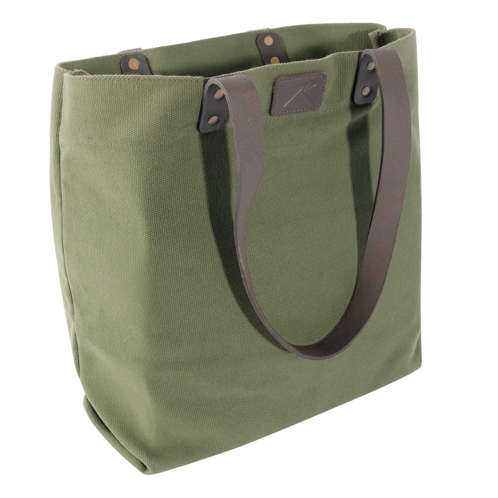 Rothco 24920: Camo Canvas Tote Bag One Size, Olive