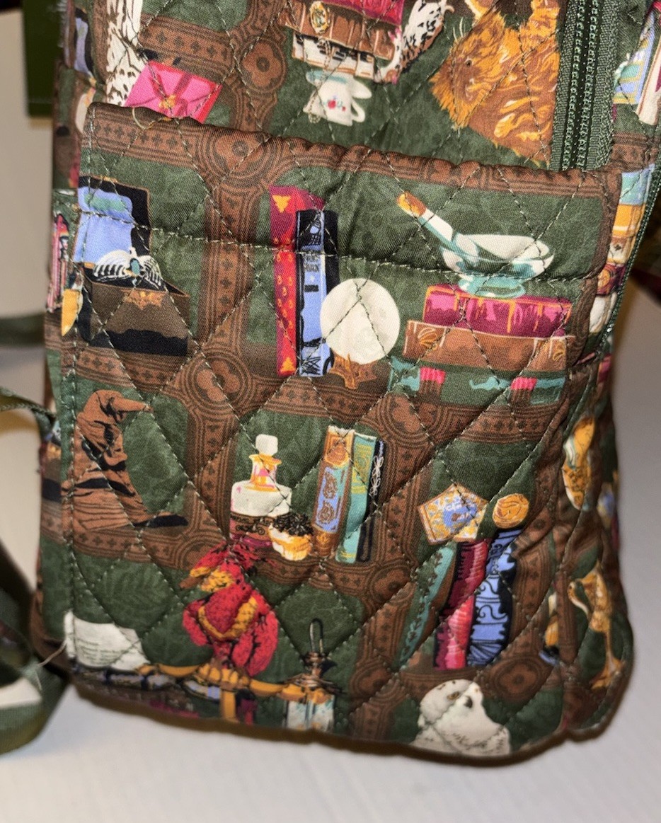 Vera Bradley Bancroft Backpack Bag Harry Potter Hogwarts Library NWT