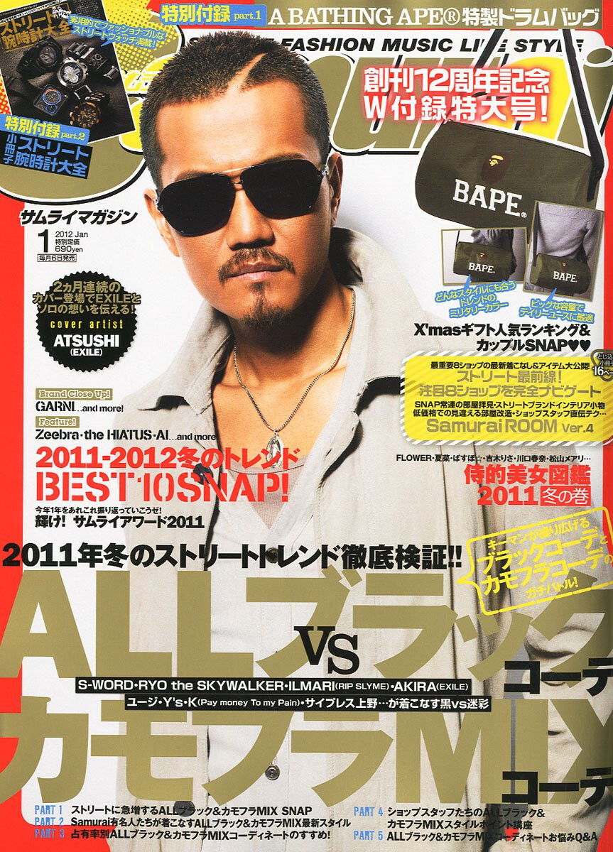 A Bathing Ape BAPE Boston Duffle Cross body Bag from Samurai Magazine Jan 2012