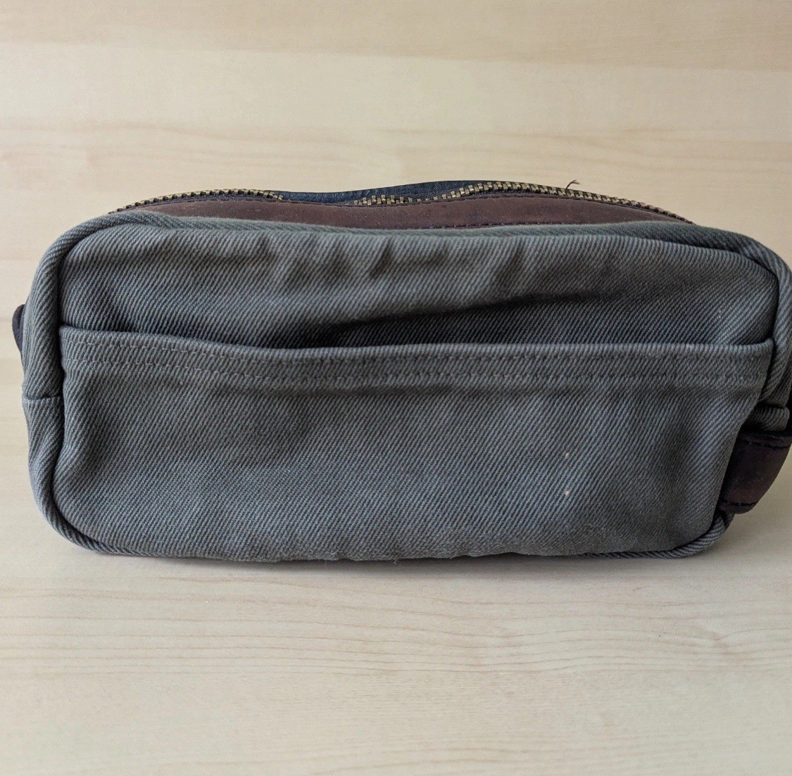Filson 218 Rugged Twill Travel Kit | Otter Green Dopp Bag Leather Made in USA G