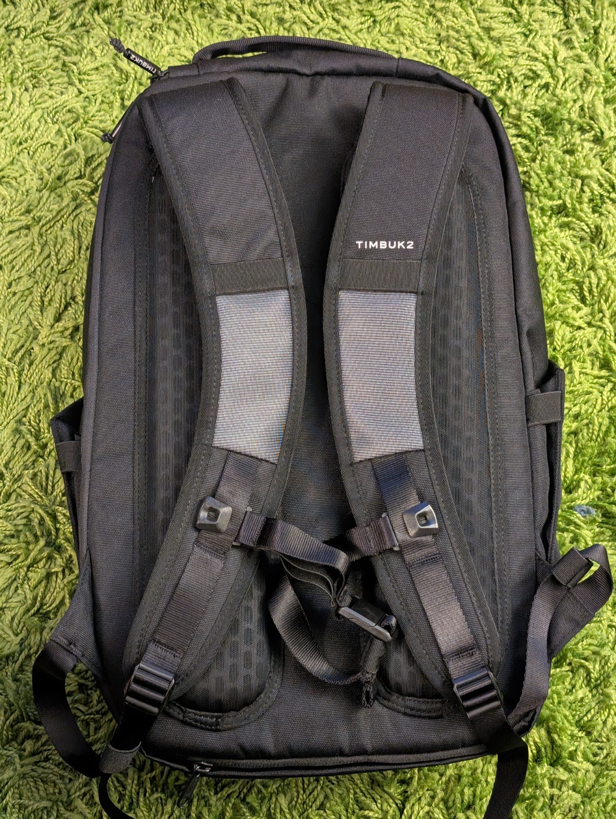 Timbuk2 Lane Commuter Backpack Jet Black 1384-3-6114 18L Laptop NWT Rainfly