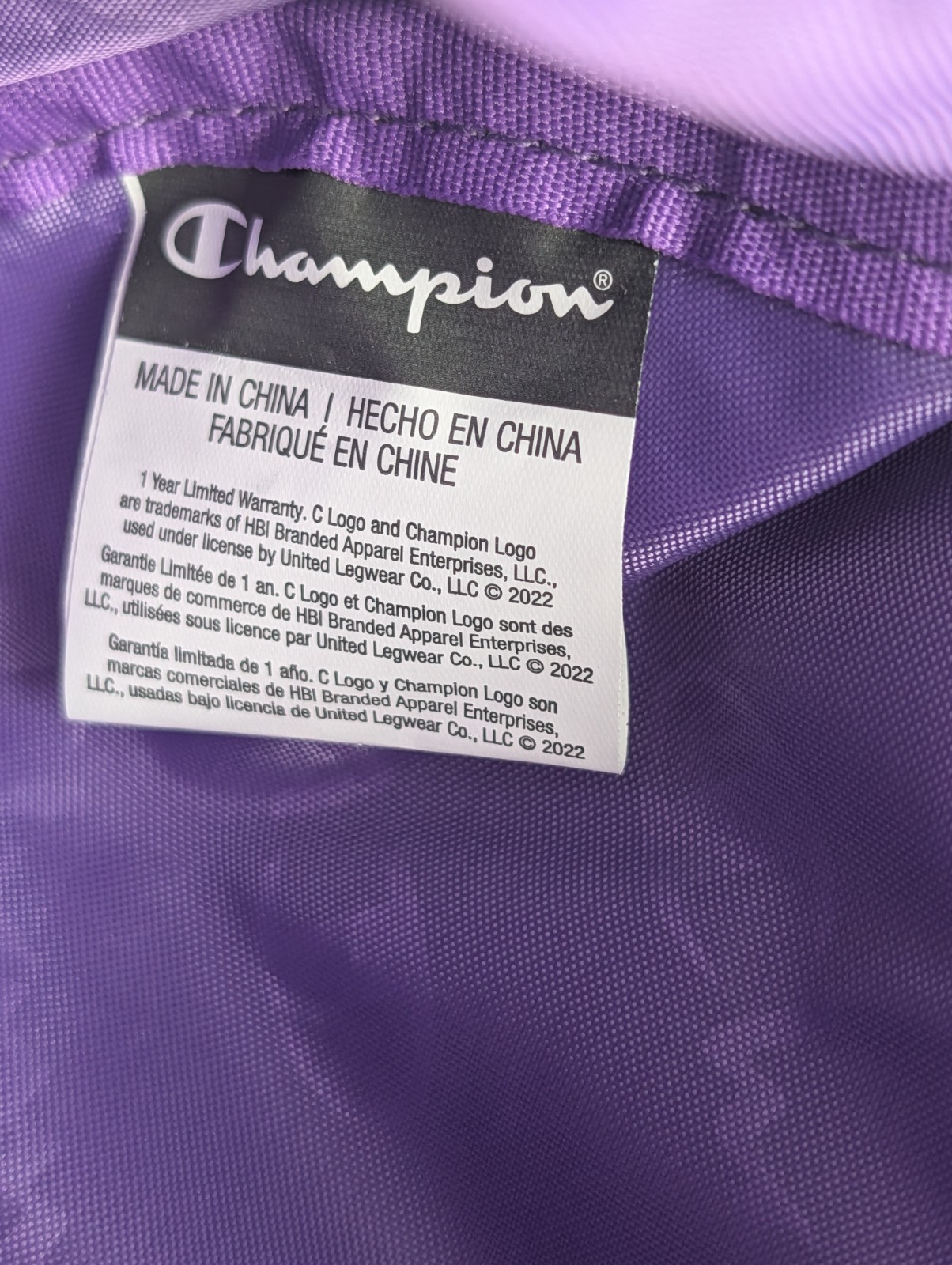 Champion Fanny Pack Waist Bag Black Multi Color C Logo All Over Print