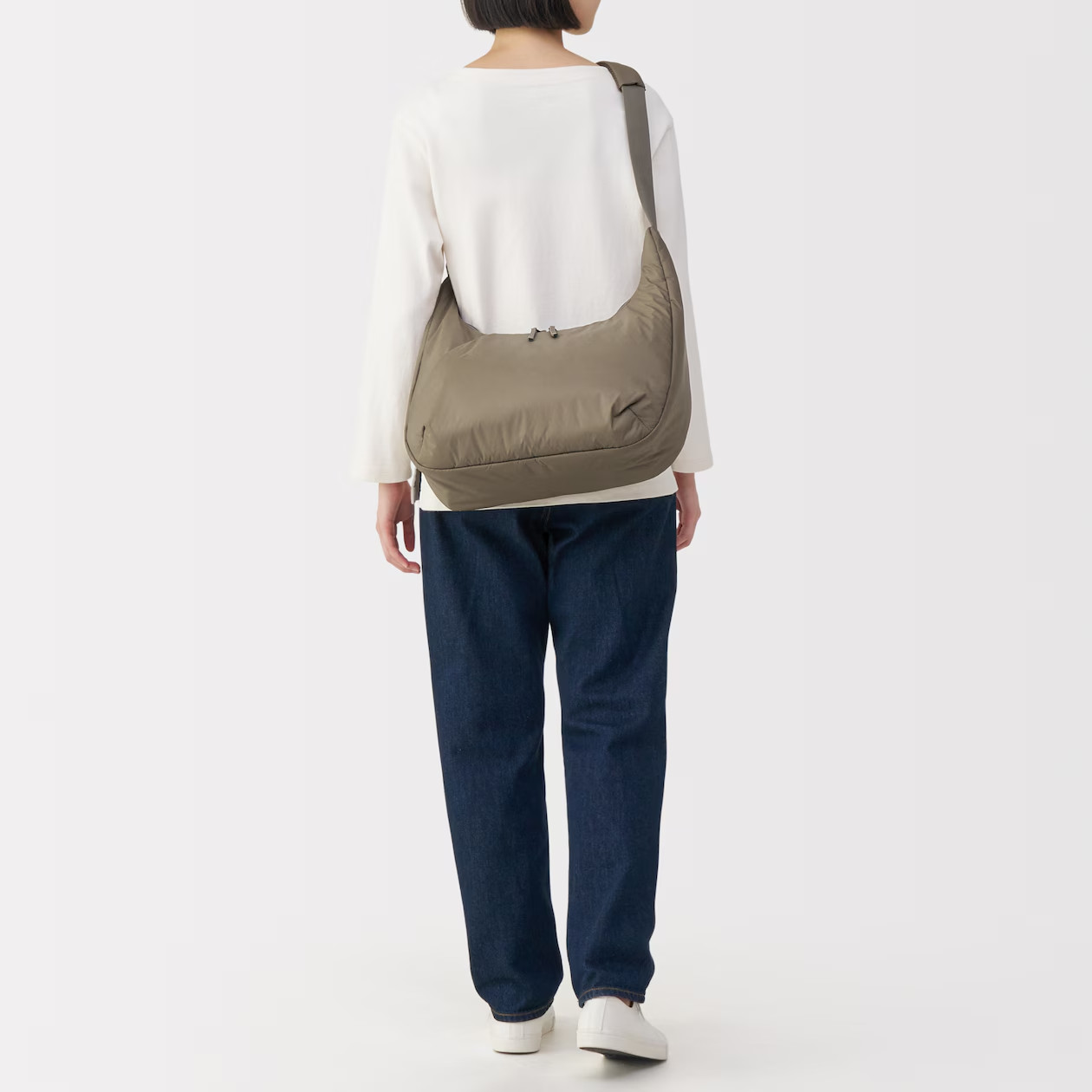 MUJI Water-Repellent Padded 2-Way Sling Bag 15-Litter Shoulder Unisex NWT