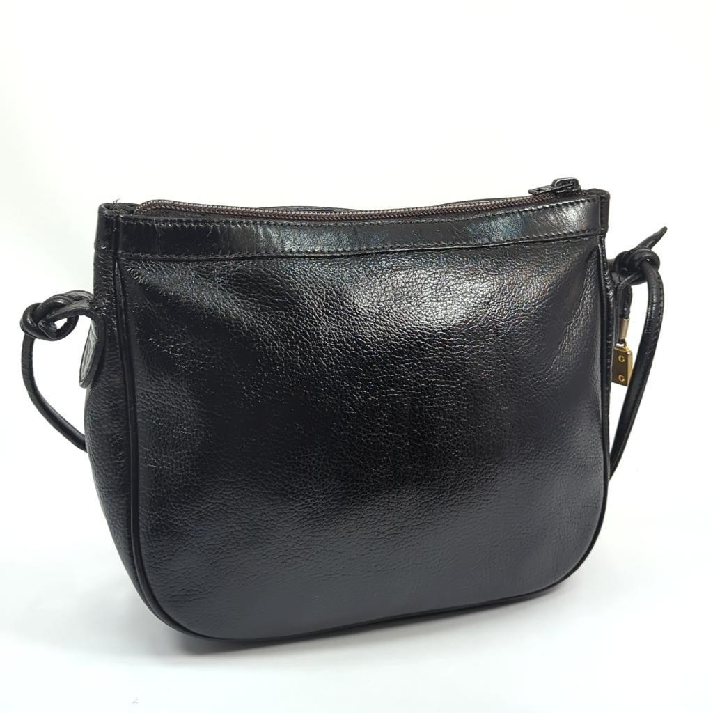 LOEWE Anagram Leather Shoulder Bag Vintage Black