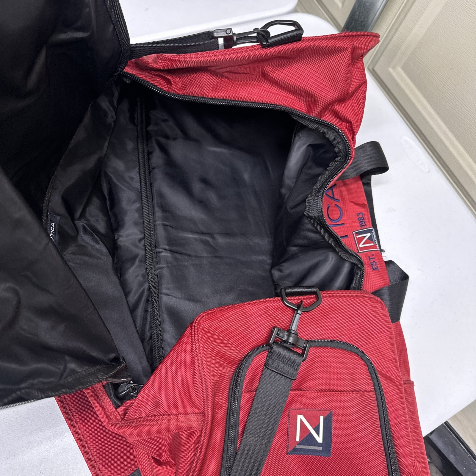 VTG Team Nautica Red Duffle Bag LARGE Sailing Sport Retro Y2K Brand New With Tag