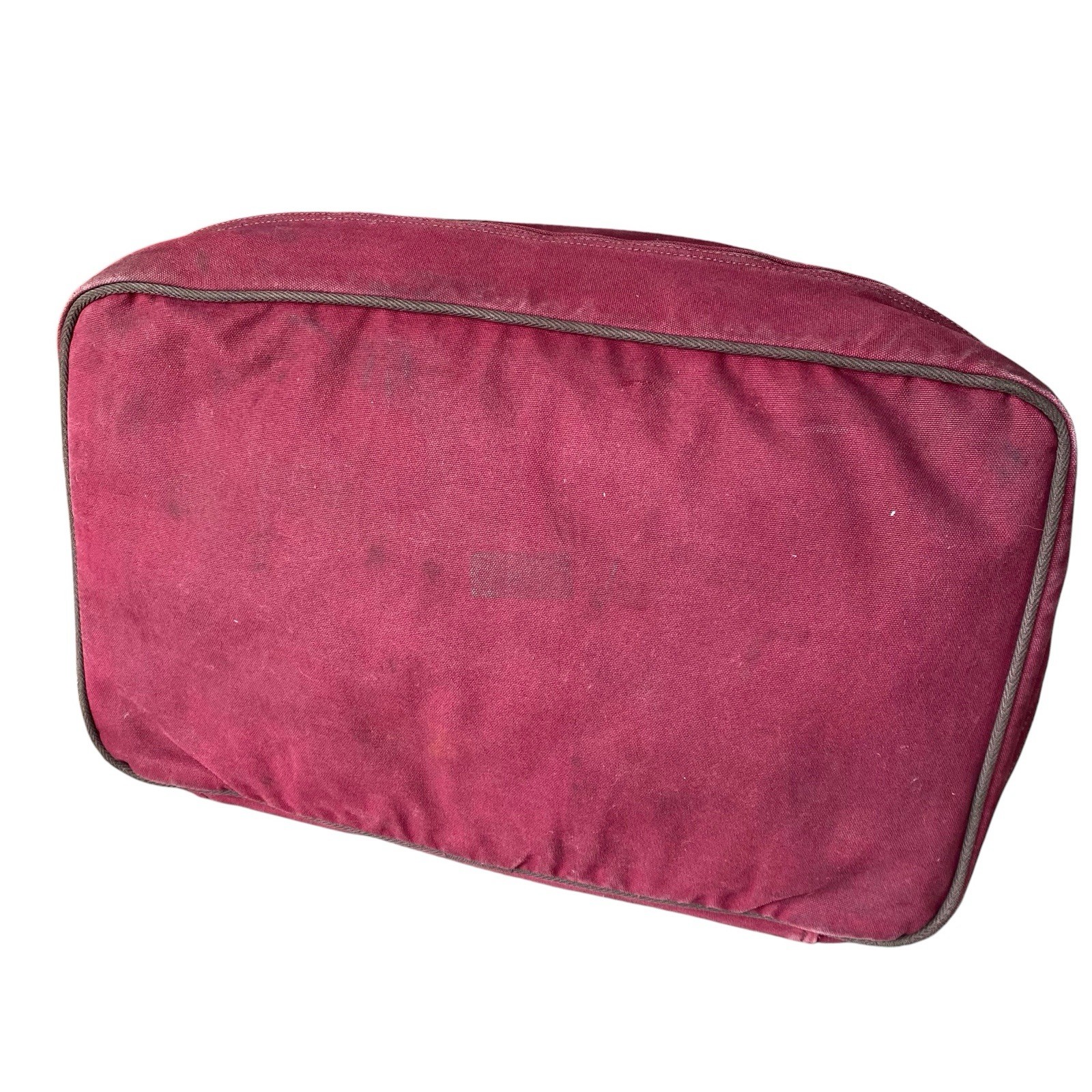 Duluth Pack Boot Duffle Canvas Leather Bag Burgundy Red Weekender Carry On
