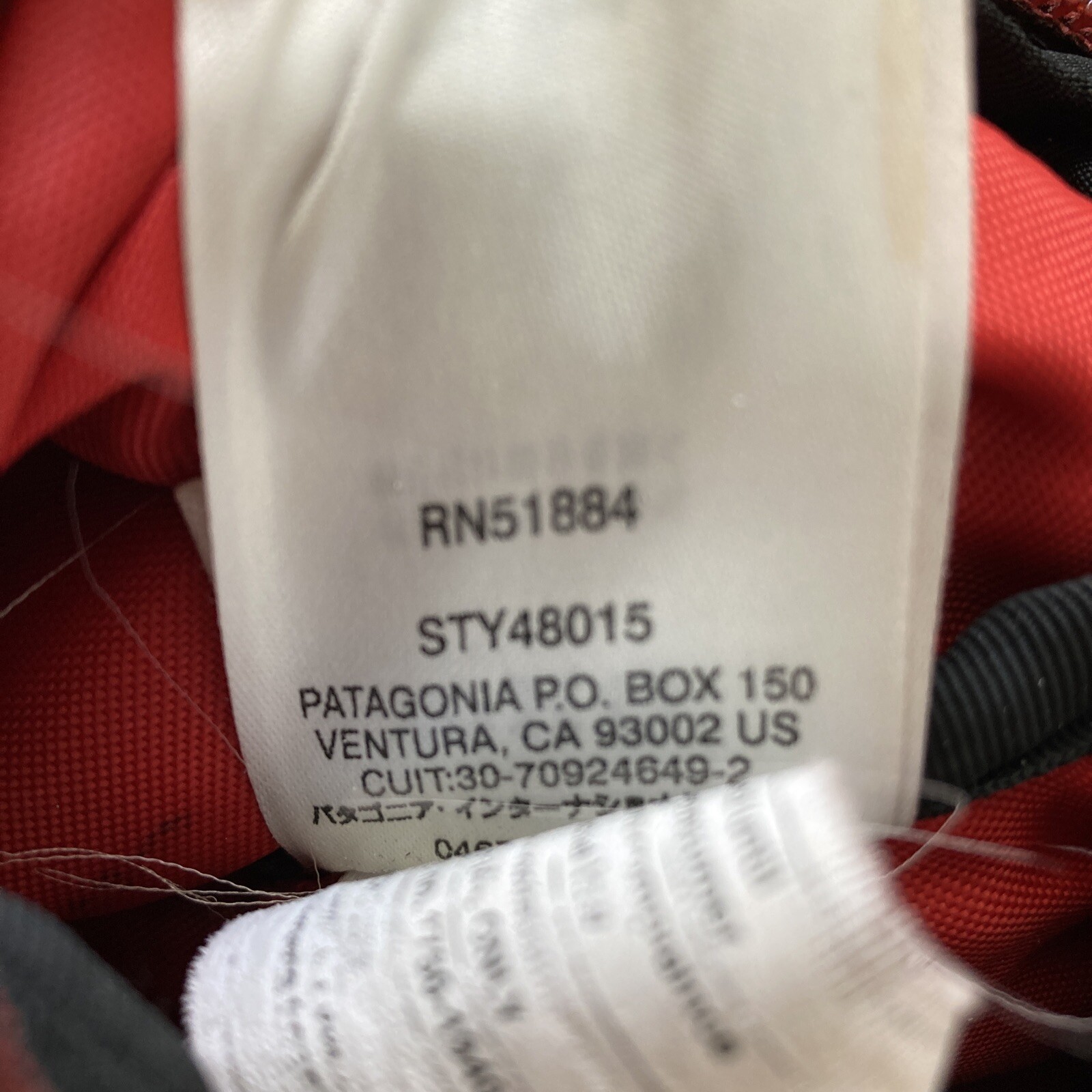PATAGONIA Backpack Toromiro Pack Nylon Black Red Brown STY 48015 Bag RARE