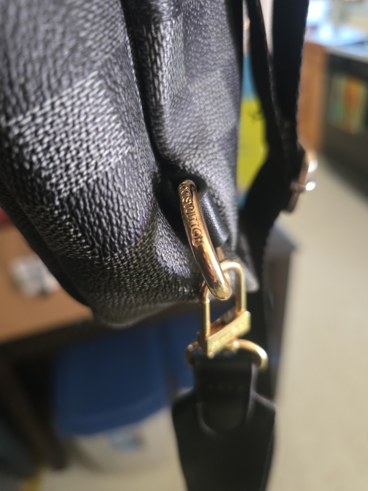 Louis Vuitton Avenue Slingbag Is Crafted From Graphite Damier Canvas Leather