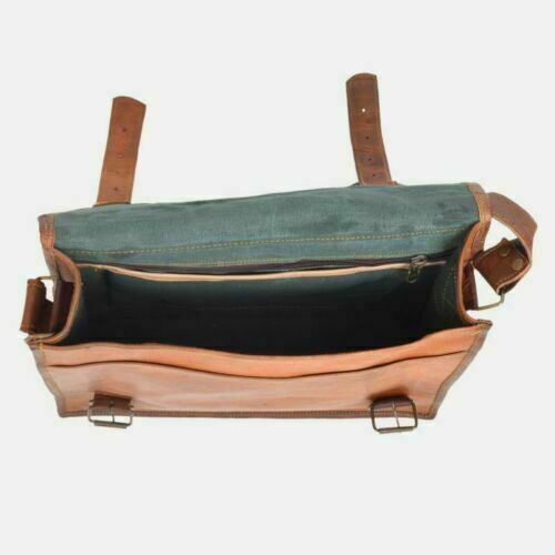 Distressed Leather Messenger Shoulder Basic Bag Crossbody Laptop Briefcase Bag