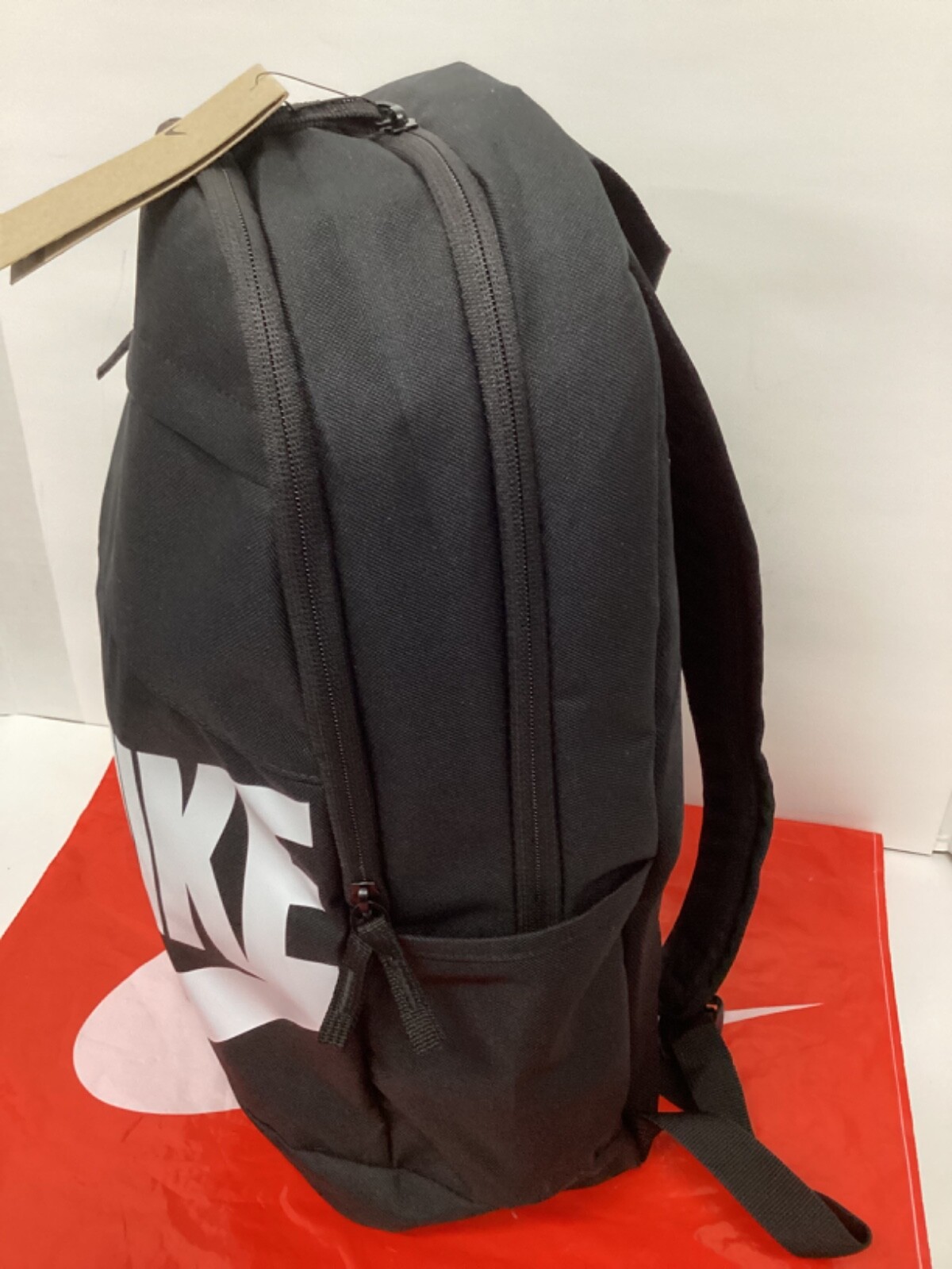 Nike Elemental Backpack School Book Bag #DD0559-010 Black/White NWT