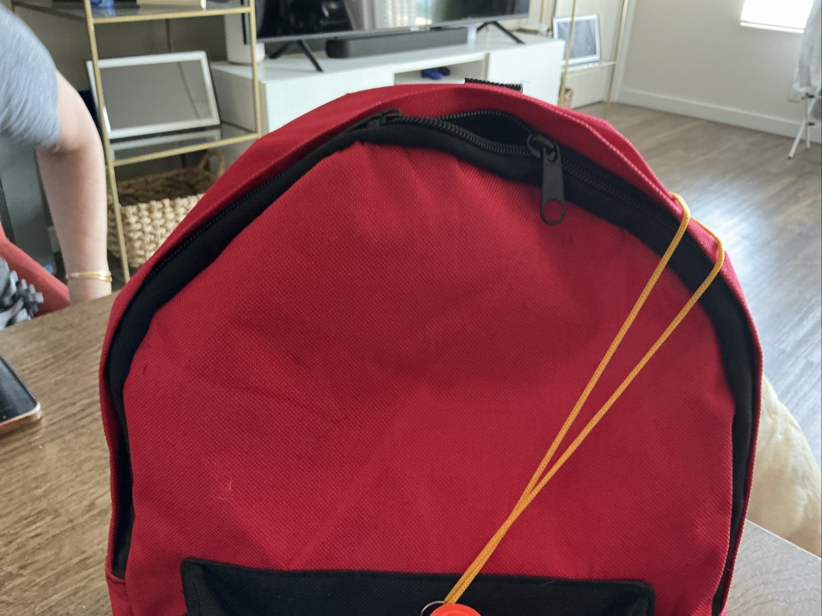 Ready America Small Red Backpack School Books Hiking Camping-12×10 In