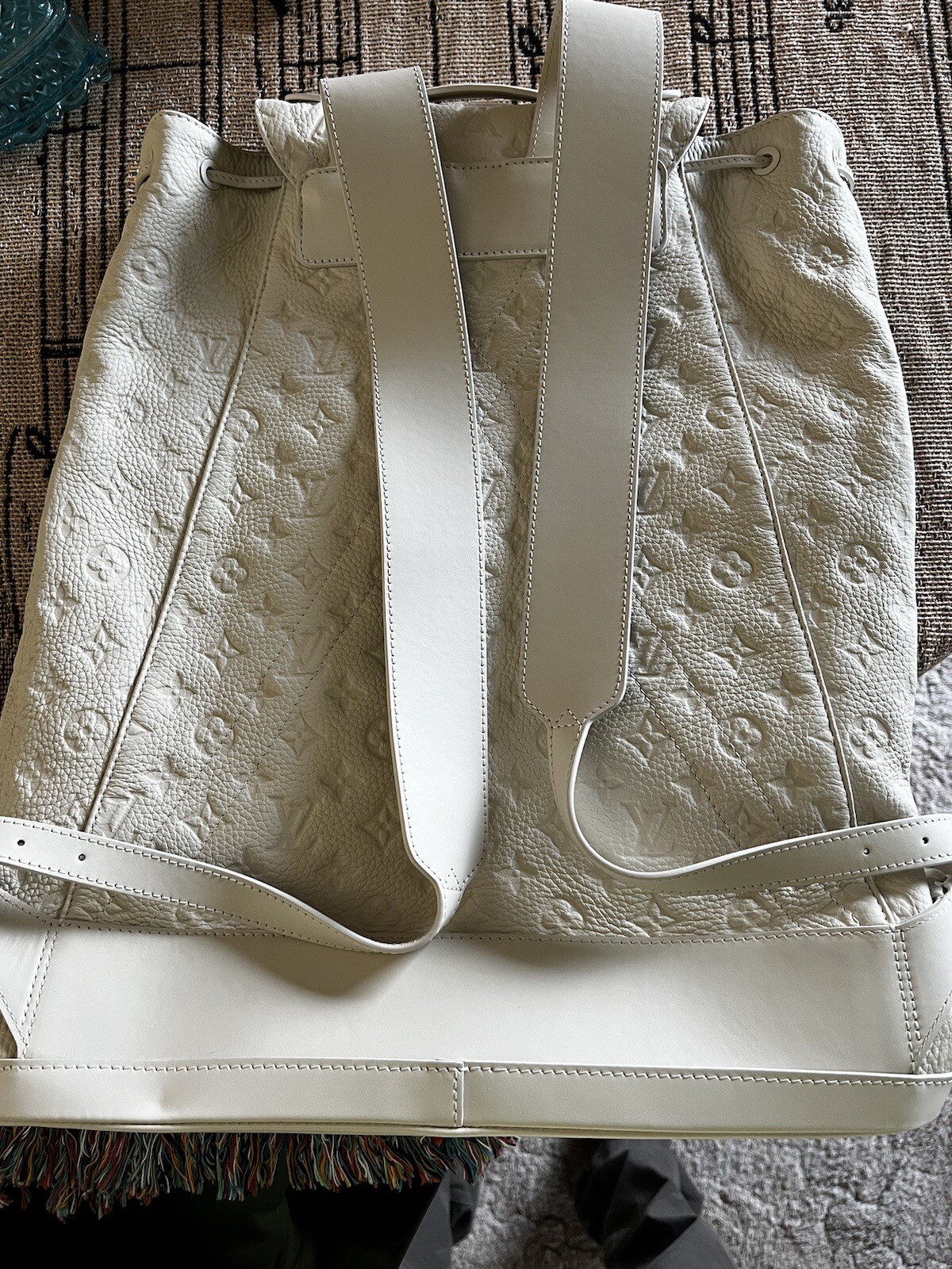NEW Louis Vuitton Christopher Empreinte White Backpack – Ships Same Day! 🔥🔥