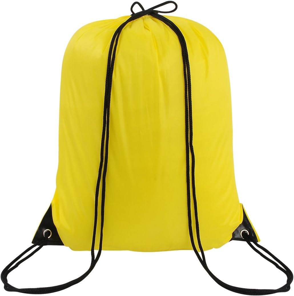 10 Colors Drawstring Backpack Bags Sack Pack Cinch Tote Sport Storage Polyester