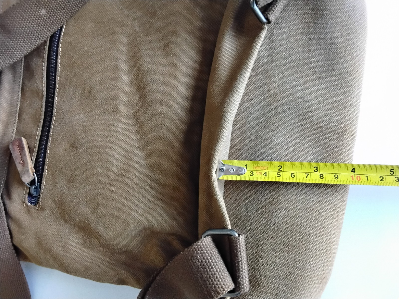 Hillside Heavy Cotton Canvas Twill & Leather Back Pack by TSD Snaps & Pockets
