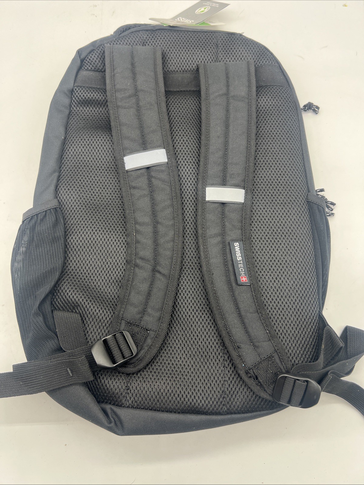 New Swiss Tech Appenzell Padded Backpack Black Laptop Sleeve Organize FreeS&H