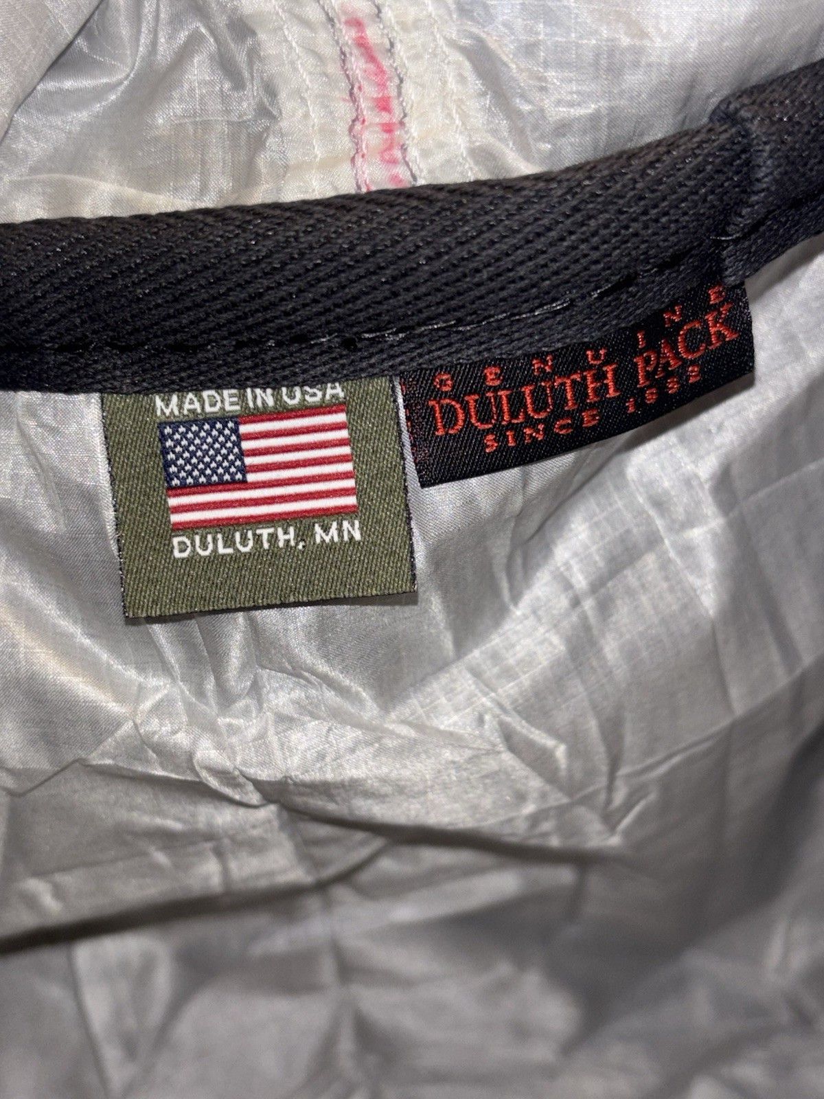 Duluth Pack Cirrus Black Duffel with Parachute Lining