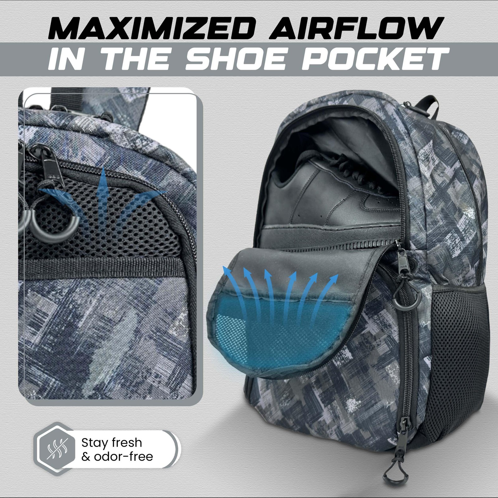 Multi-Sport Backpack with Ball Pump – Soccer & Basketball Bag, Separate Ball/…