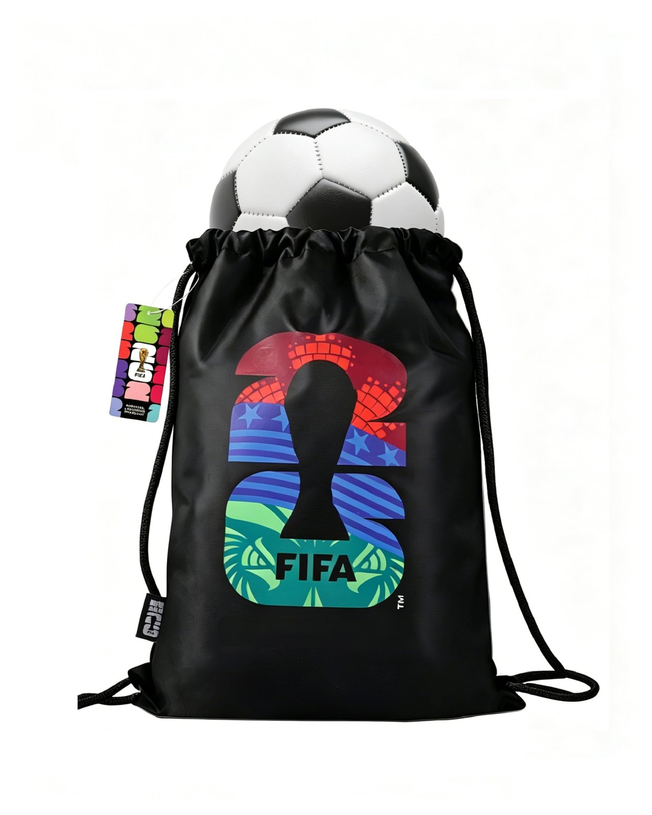 Covbozk FIFA World Cup 2026 Merchandise Drawstring Backpack Bag, Nylon Drawst…