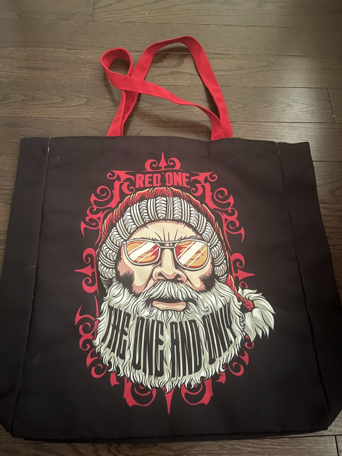 Red One Movie Themed Canvas Bag 17″x19″ NEW