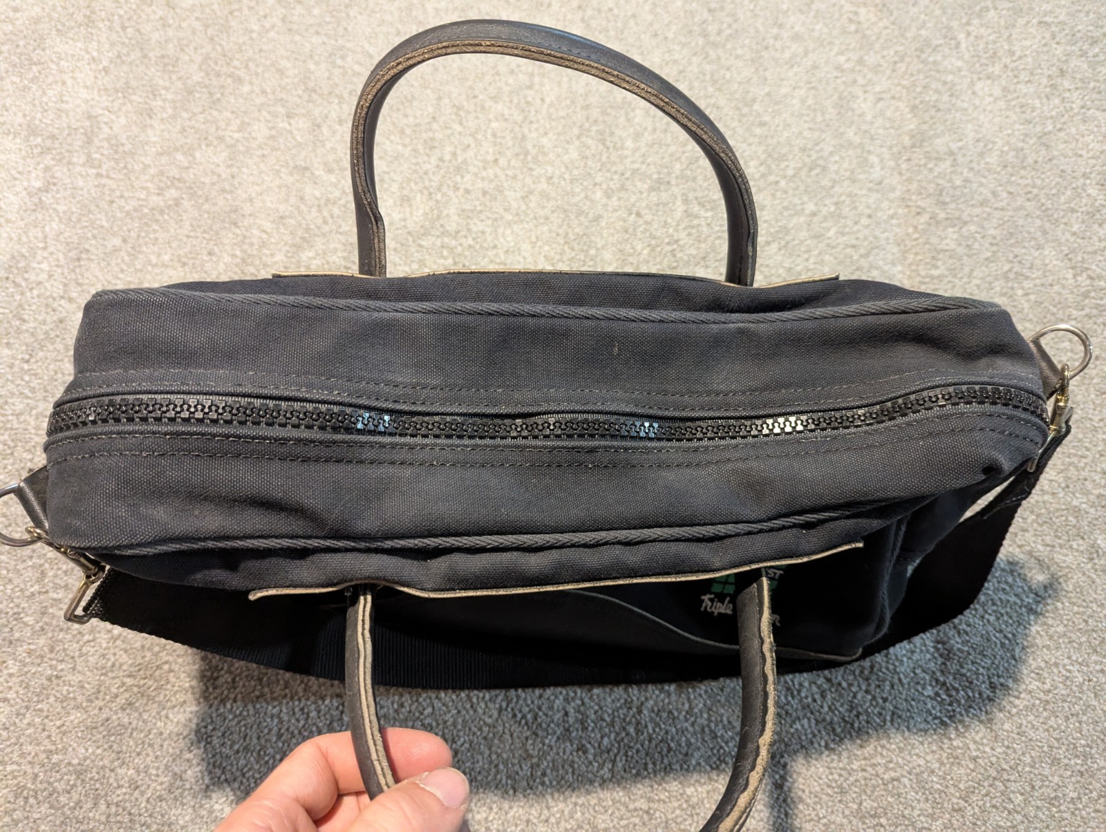Duluth Pack Bag Black Leather Canvas Handmade In Minnesota Weekender Duffle