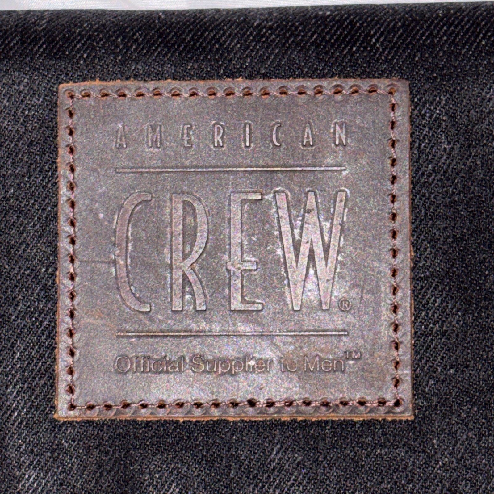American Crew Toiletry Bag Shaving Kit Travel Case Distressed