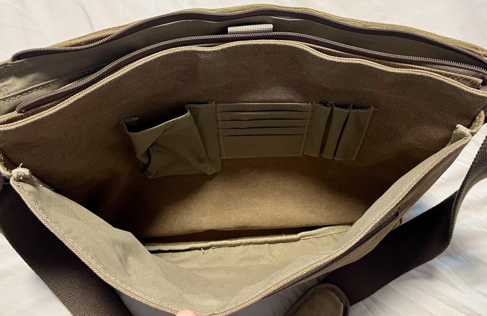 Troop London Canvas Laptop Large Messenger Bag 18 Inch