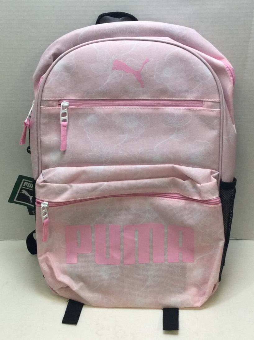 Puma Meridian 5.0 Backpack, Padded Straps, Item Organizer, Bottle Pocket (Pink)