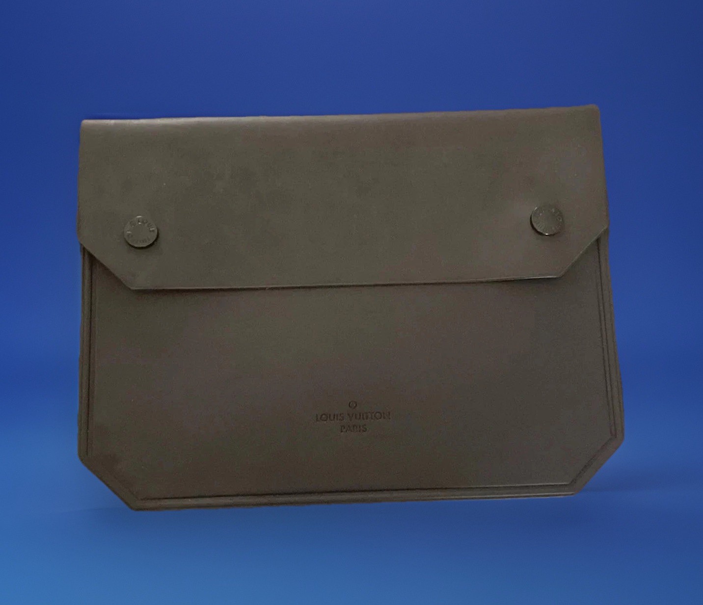 LOUIS VUITTON Pouch 10″ 25cm Black-Brown PVC Silicon Pochette 4 Travel Automotiv