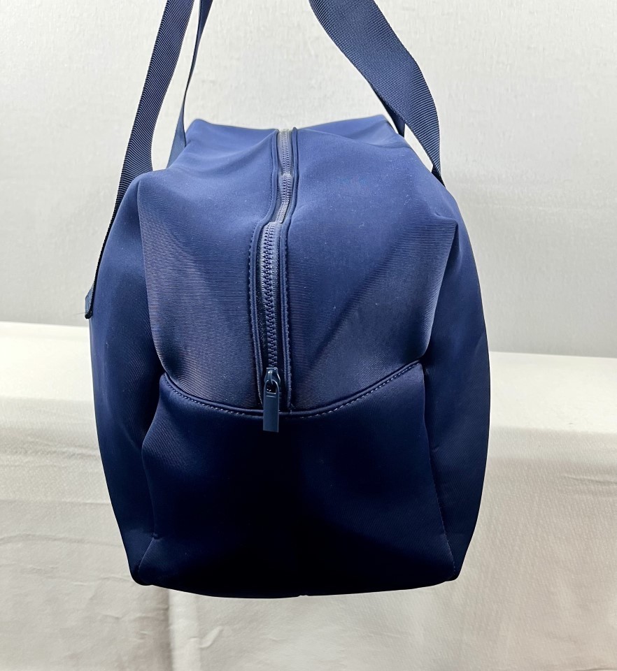 Carolina Herrera BAD BOY Duffel Bag Navy Blue Weekender Travel Gym Unisex