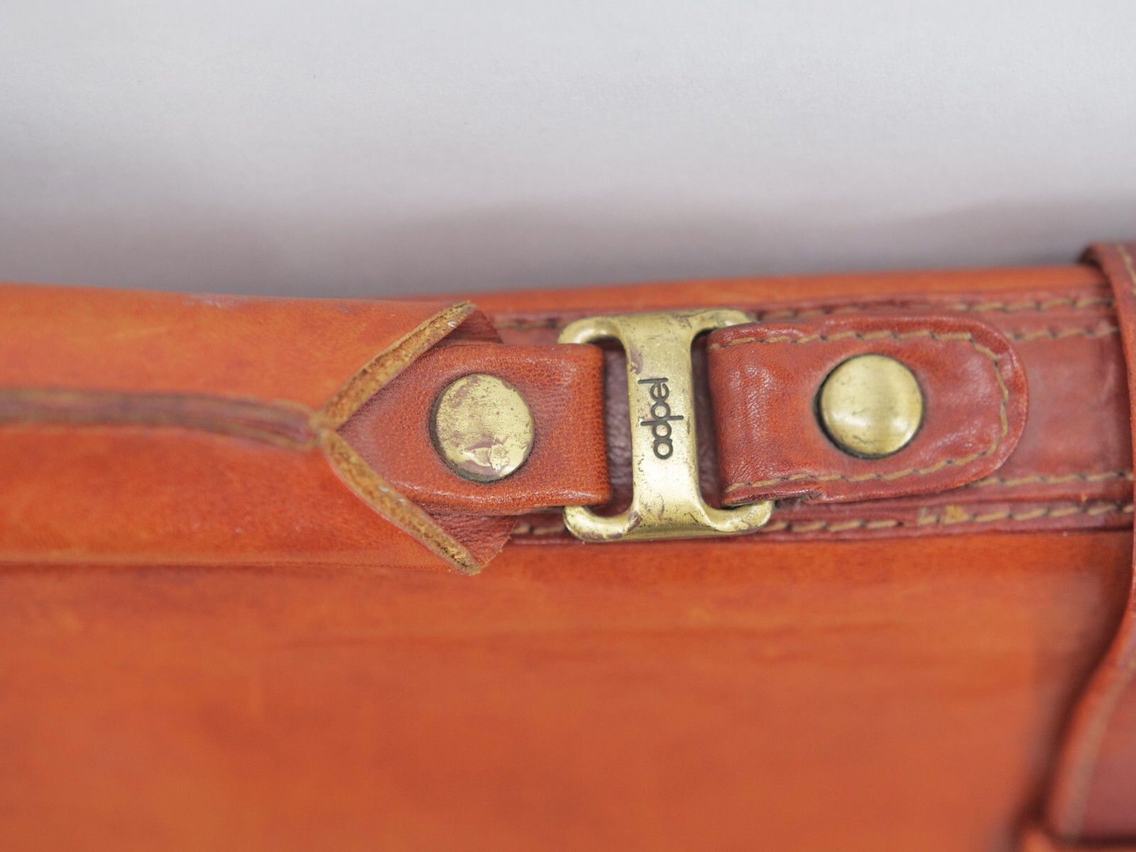 Vintage Adpel Italian Leather Briefcase Messenger Laptop Bag