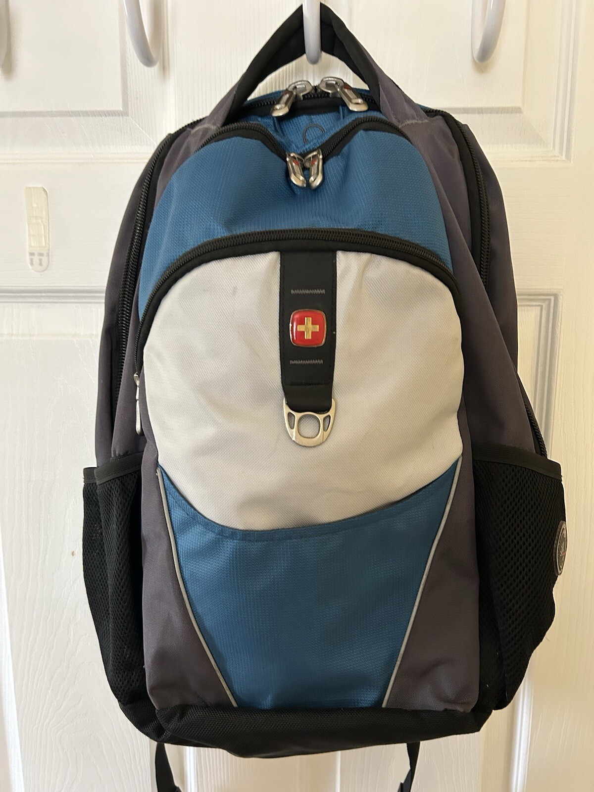 Swiss Gear Airflow Backpack School Bag Laptop Tablet Gray/Blue