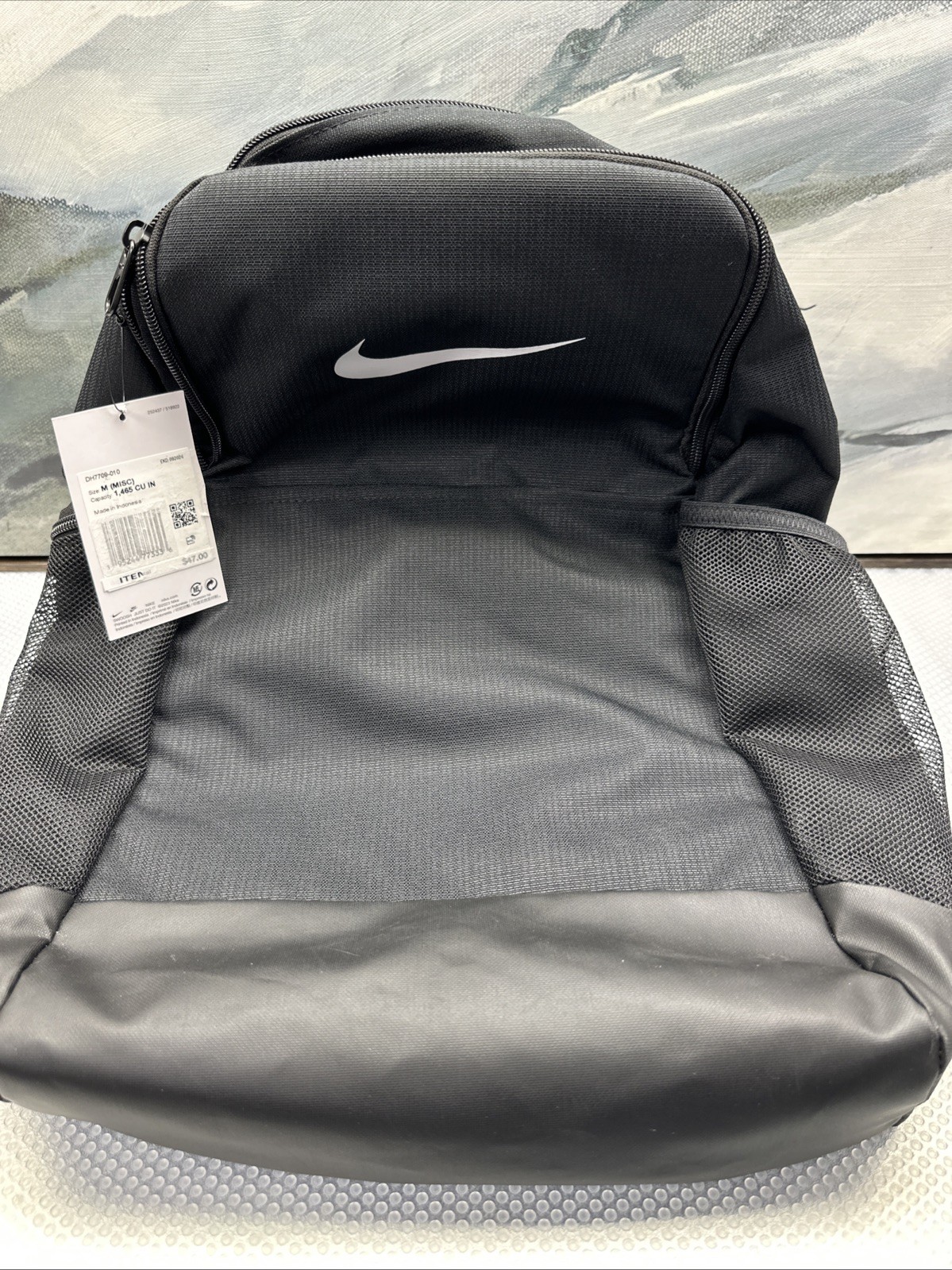 NIKE BRASILIA MEDIUM BACKPACK (24L) BLACK SCHOOL SPORT BOOK BAG DH7709-010 NEW
