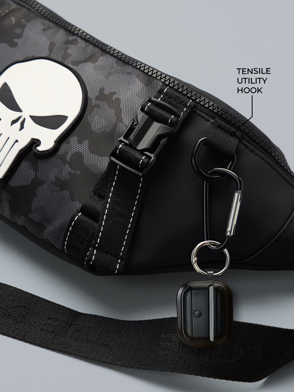Marvel Punisher Quick Access Fanny Pack 4L Waist / Shoulder Bag Black – Official