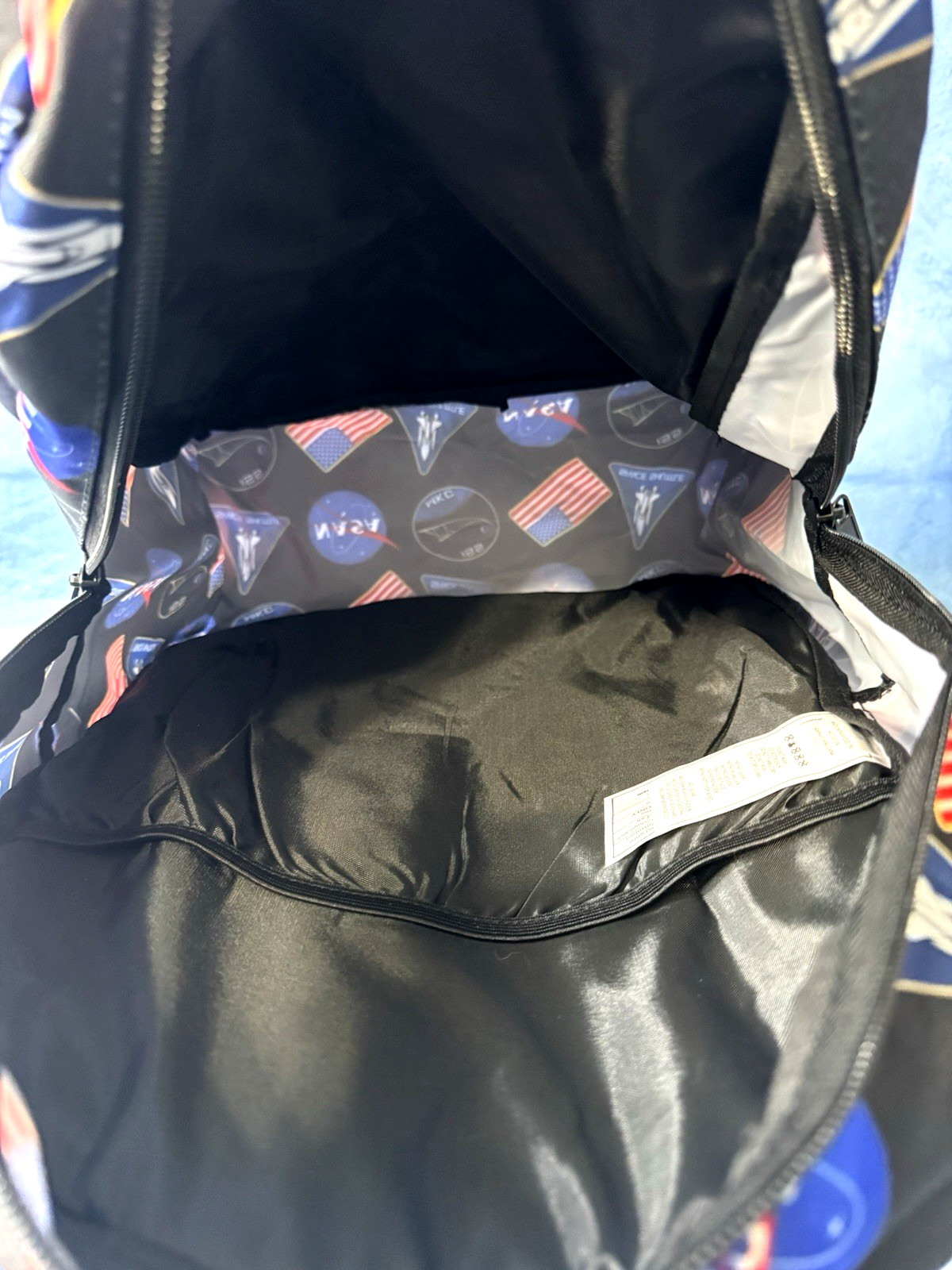 NASA Backpack Bioworld Apollo 11 Space Shuttle Patch Travel Book Bag
