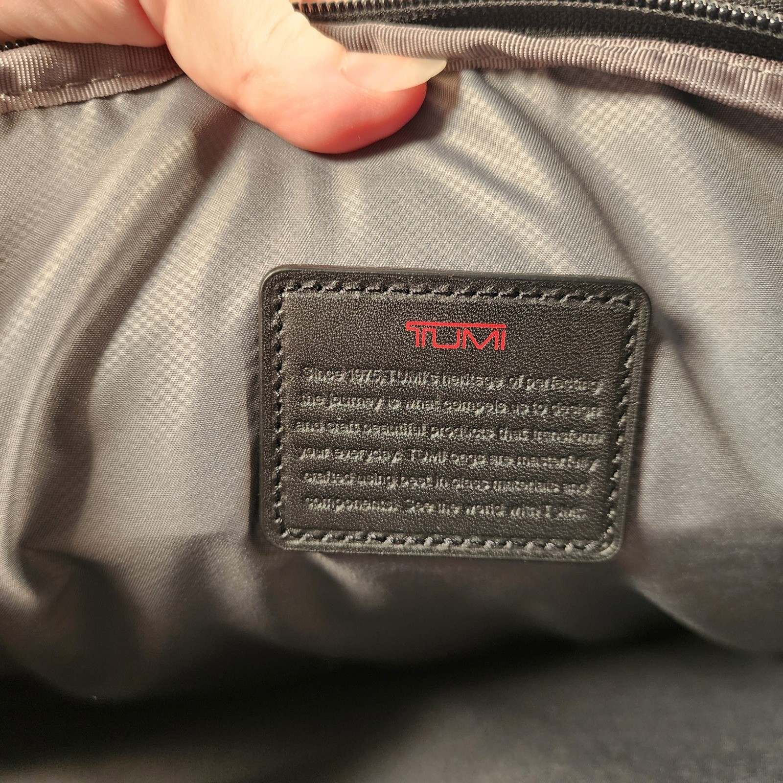 Tumi Alpha Ballistic Nylon Slim Briefcase Laptop Bag Black Professional Work Bag