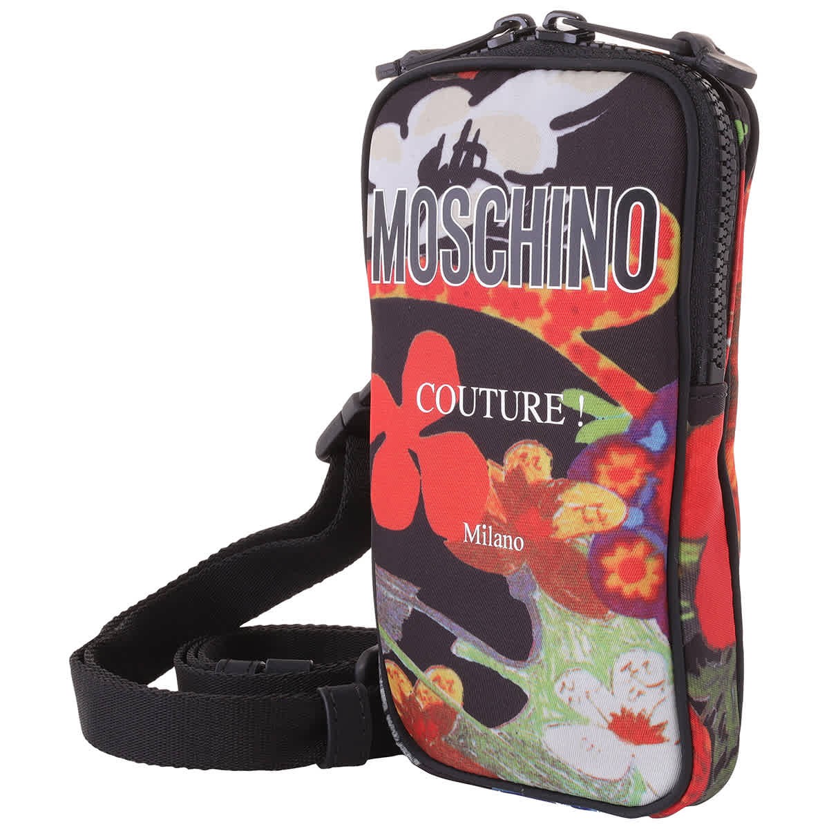 Moschino Allover Flowers Printed Phone Pouch 241Z2A8118-FANTASY PRINT ONLY ONE C