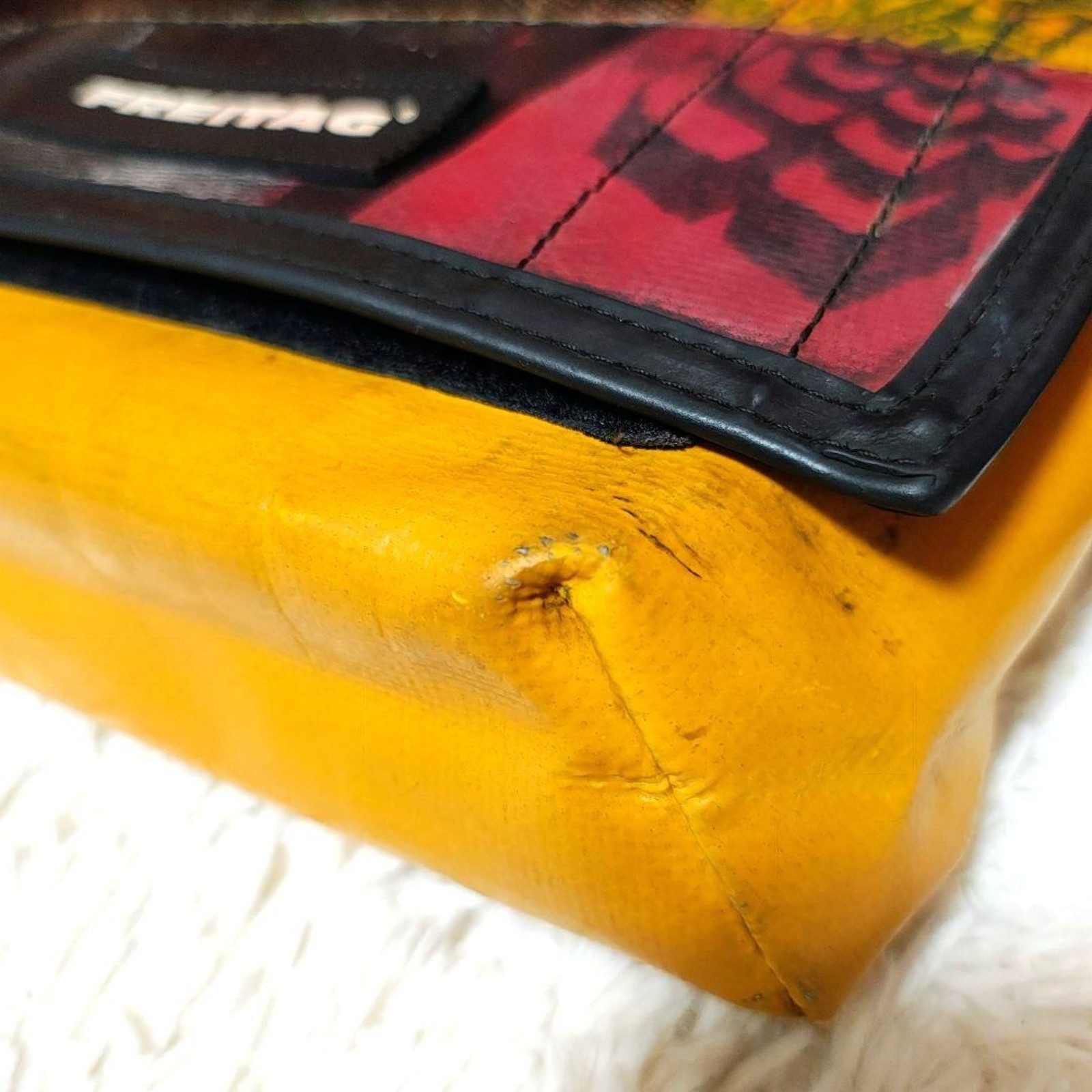 FREITAG F11 LASSIE Messenger Shoulder Bag Yellow Black Red Unique Design Japan